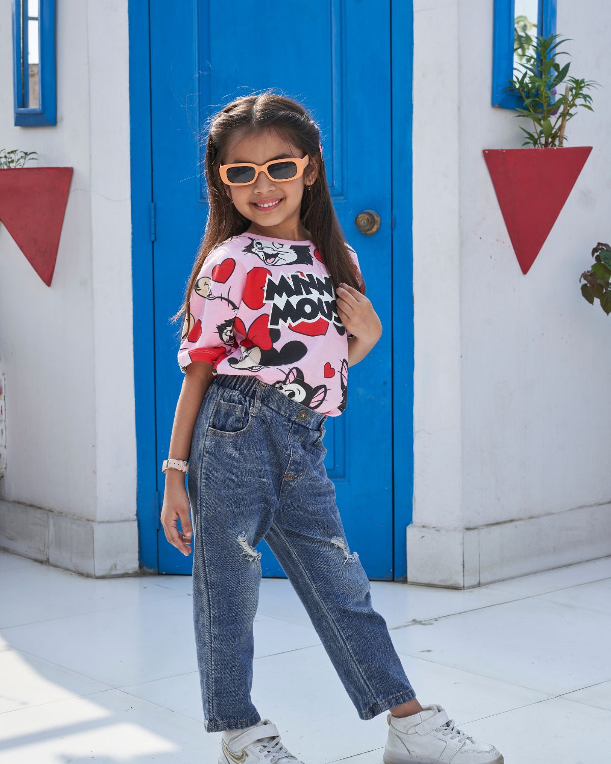 Printed Tee & Jeans